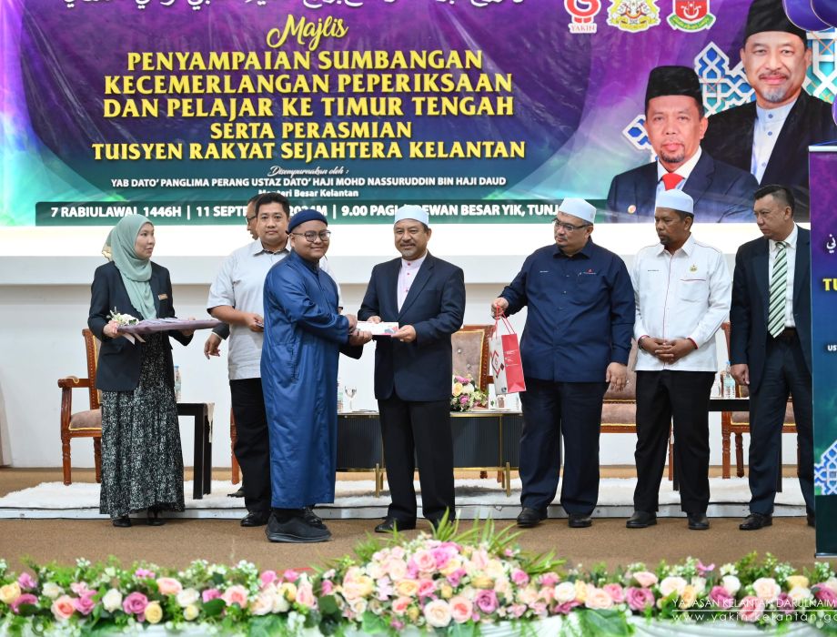 Majlis Penyampaian Sumbangan Kecemerlangan Peperiksaan Dan Pelajar Ke Timur Tengah Serta Perasmian Tuisyen Rakyat Sejahtera Kelantan